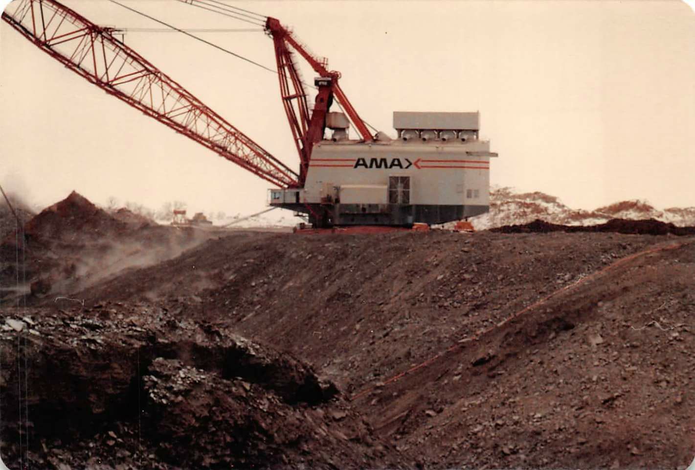 Surface Coal Mining Dragline. The Bucyrus-Erie 8950.